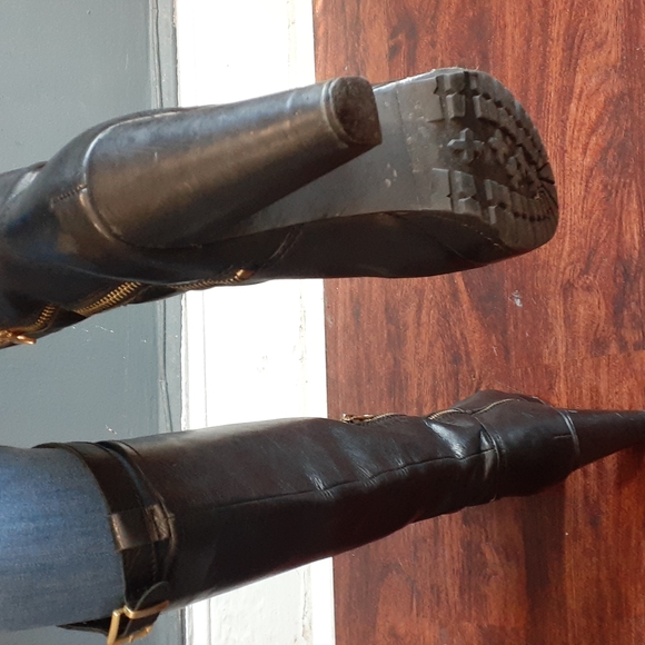 H&M leather boots size 38 us 7 - Picture 6 of 16